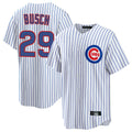 Odoa C.Cubs #29 Michael Busch Player White Game Home Stitched Jerseys