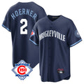 Odoa C.Cubs #2 Nico Hoerner Player Navy 150th Anniversary City Connect Home Game Stitched Jerseys