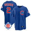 Odoa C.Cubs #2 Nico Hoerner Player Royal 150th Anniversary Home Game Stitched Jerseys