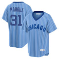 Odoa C.Cubs #31 Greg Maddux Player Blue T-shirt Cooperstown Collection Limited Stitched Jerseys