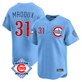 Odoa C.Cubs #31 Greg Maddux Player Light Blue 150th Anniversary Limited Home Stitched Jerseys