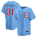 Odoa C.Cubs #31 Greg Maddux Player Light Blue Home Game Stitched Jerseys