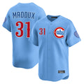 Odoa C.Cubs #31 Greg Maddux Player Light Blue Limited Home Stitched Jerseys