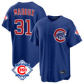 Odoa C.Cubs #31 Greg Maddux Player Royal 150th Anniversary Home Game Stitched Jerseys