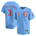 Odoa C.Cubs #3 Alex Bregman Light Blue Limited Home Stitched Jerseys