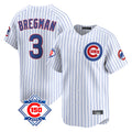 Odoa C.Cubs #3 Alex Bregman White Game Home Stitched Jerseys