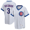 Odoa C.Cubs #3 Alex Bregman White T-shirt Cooperstown Collection Limited Stitched Jerseys