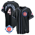 Odoa C.Cubs #4 Pete Crow-Armstrong Player Black Fashion Out 150th Anniversary Game Stitched Jerseys