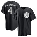 Odoa C.Cubs #4 Pete Crow-Armstrong Player Black Game Stitched Jerseys