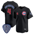 Odoa C.Cubs #4 Pete Crow-Armstrong Player Black Vapor Premier Limited Home Stitched Jerseys