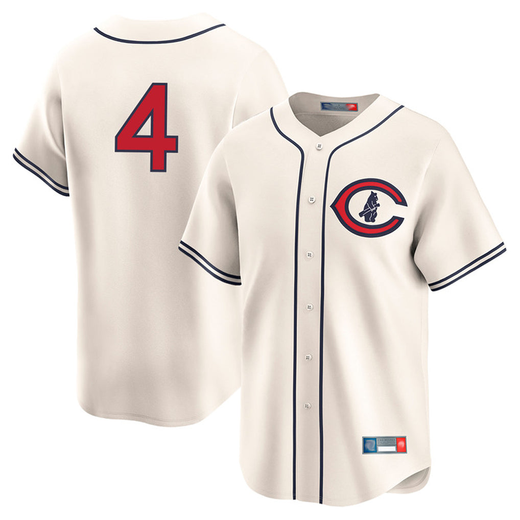 Odoa C.Cubs #4 Pete Crow-Armstrong Player Cream Field of Dreams Limited Home Game Stitched Jerseys