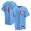 Odoa C.Cubs #4 Pete Crow-Armstrong Player Light Blue Home Game Stitched Jerseys