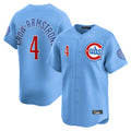 Odoa C.Cubs #4 Pete Crow-Armstrong Player Light Blue Limited Home Stitched Jerseys