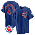 Odoa C.Cubs #4 Pete Crow-Armstrong Player Royal 150th Anniversary Home Game Stitched Jerseys