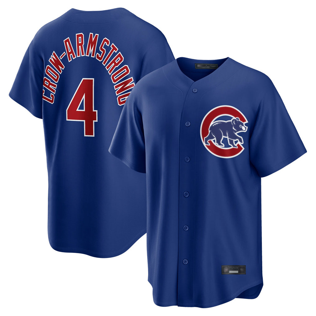 Odoa C.Cubs #4 Pete Crow-Armstrong Player Royal Home Game Stitched Jerseys