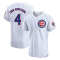 Odoa C.Cubs #4 Pete Crow-Armstrong Player White Limited Elite Home Game Stitched Jerseys
