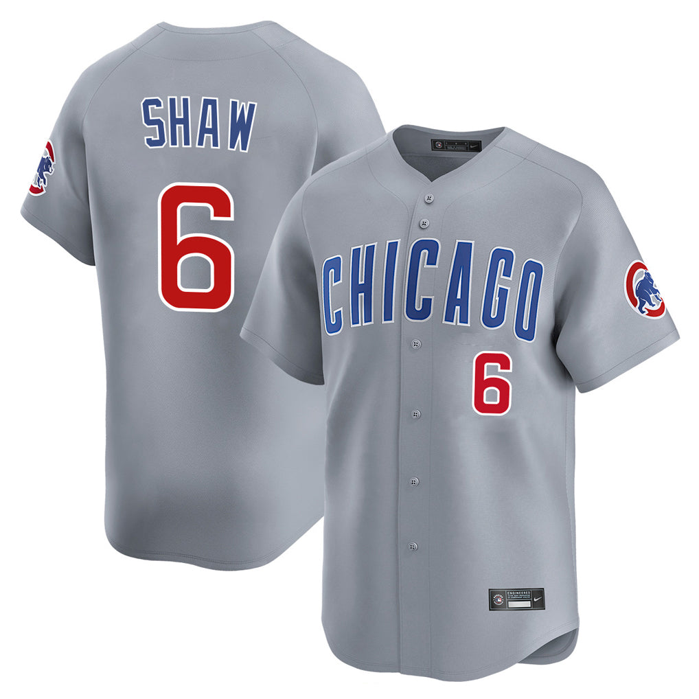 Odoa C.Cubs #6 Matt Shaw Player Gray Road Limited Home Stitched Jerseys