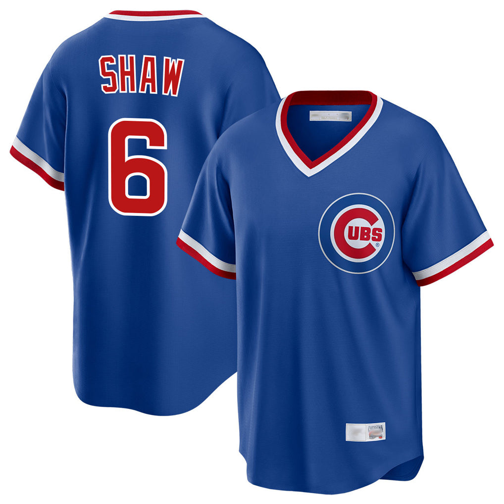 Odoa C.Cubs #6 Matt Shaw Player Royal T-shirt Cooperstown Collection Limited Stitched Jerseys
