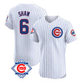 Odoa C.Cubs #6 Matt Shaw Player White 150th Anniversary Limited Elite Home Game Stitched Jerseys