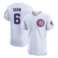 Odoa C.Cubs #6 Matt Shaw Player White Limited Elite Home Game Stitched Jerseys