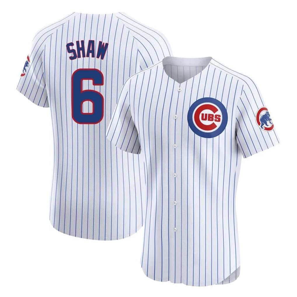Odoa C.Cubs #6 Matt Shaw Player White Limited Elite Home Game Stitched Jerseys