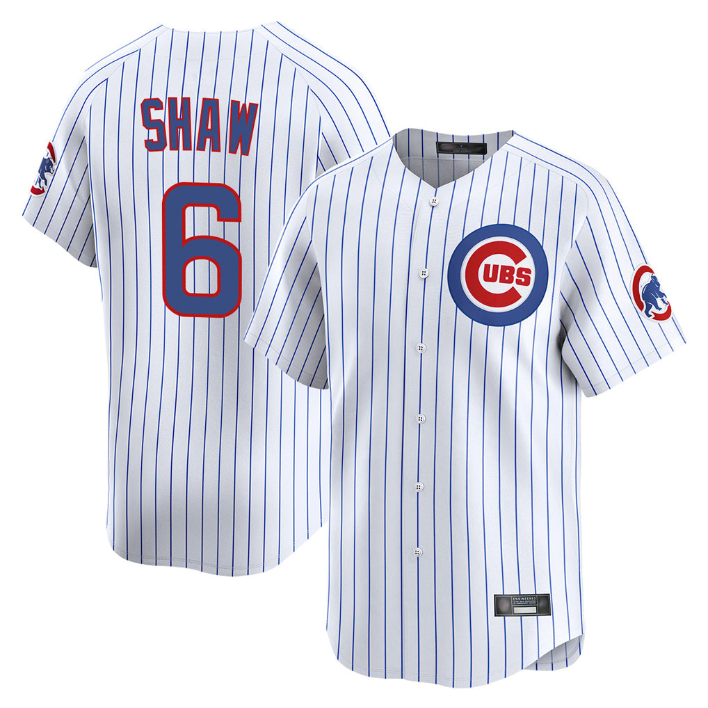 Odoa C.Cubs #6 Matt Shaw Player White Limited Home Game Stitched Jerseys