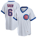 Odoa C.Cubs #6 Matt Shaw Player White T-shirt Cooperstown Collection Limited Stitched Jerseys