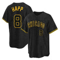 Odoa C.Cubs #8 Ian Happ Player Black Snake Skin City Game Stitched Jerseys