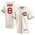 Odoa C.Cubs #8 Ian Happ Player Cream Field of Dreams Limited Home Game Stitched Jerseys