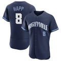 Odoa C.Cubs #8 Ian Happ Player Navy City Connect Limited Elite Home Stitched Jerseys