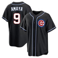 Odoa C.Cubs #9 Miguel Amaya Player Black Fashion Out Game Stitched Jerseys