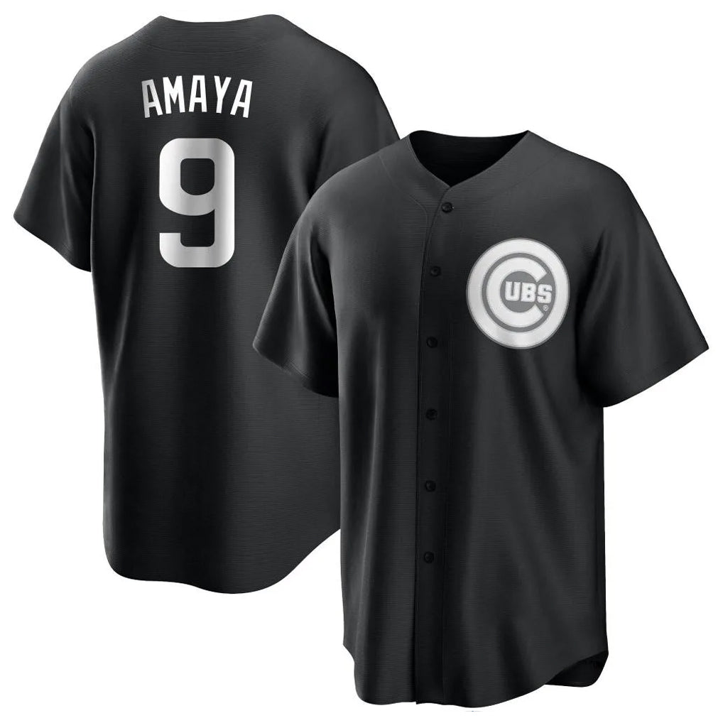 Odoa C.Cubs #9 Miguel Amaya Player Black Game Stitched Jerseys