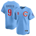 Odoa C.Cubs #9 Miguel Amaya Player Light Blue Limited Home Stitched Jerseys
