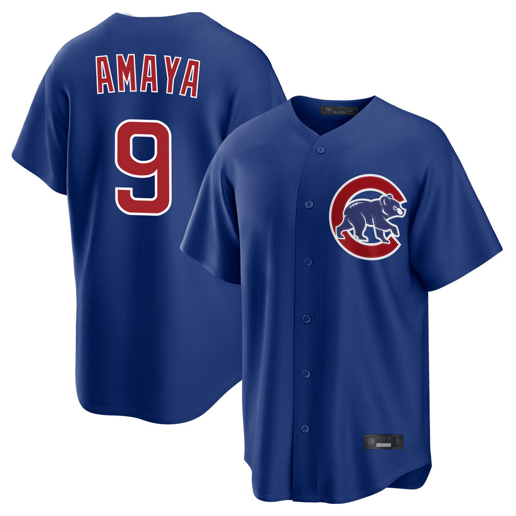 Odoa C.Cubs #9 Miguel Amaya Player Royal Home Game Stitched Jerseys