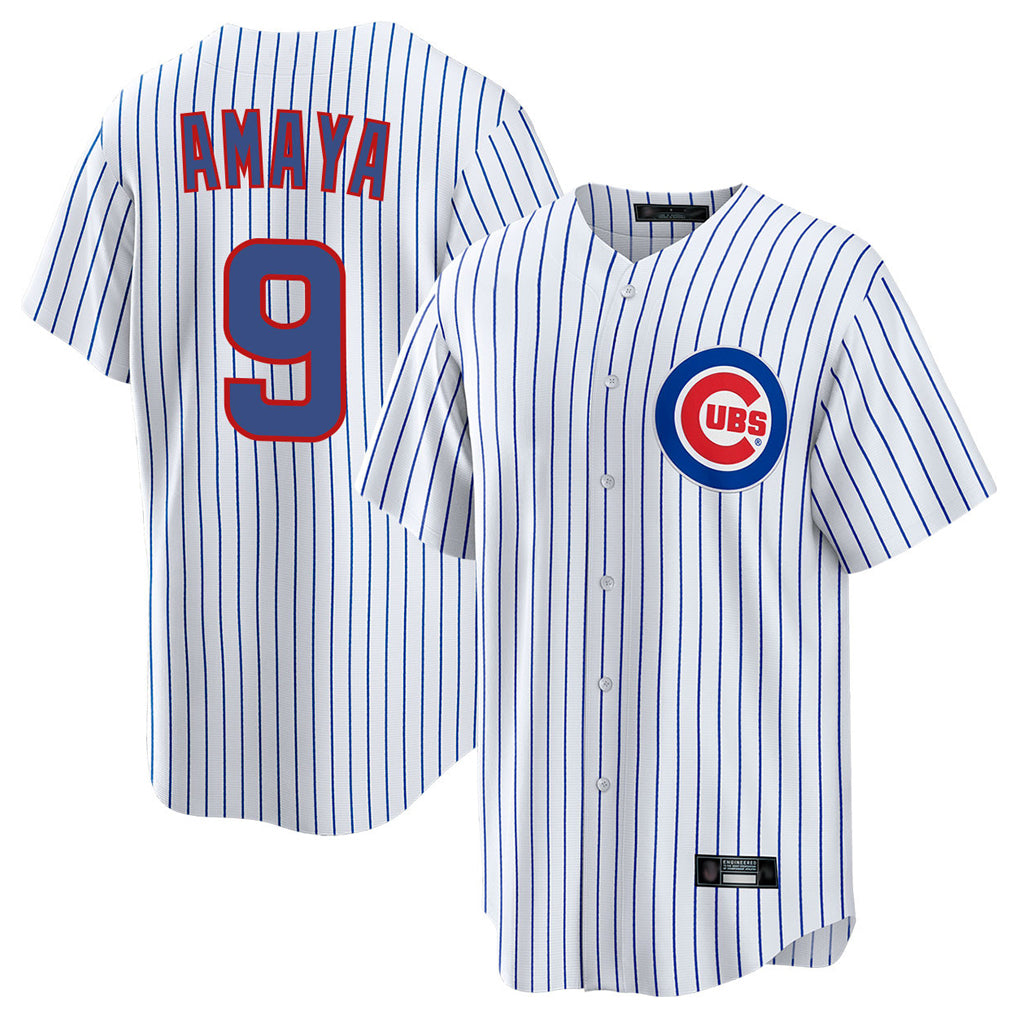 Odoa C.Cubs #9 Miguel Amaya Player White Game Home Stitched Jerseys