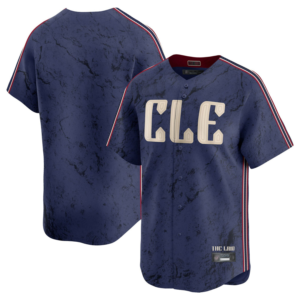 Odoa C.Guardians Navy City Connect Limited Home Blank Player Stitched Jerseys