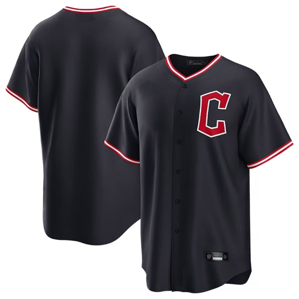 Odoa C.Guardians Navy Home Game Blank Player Stitched Jerseys
