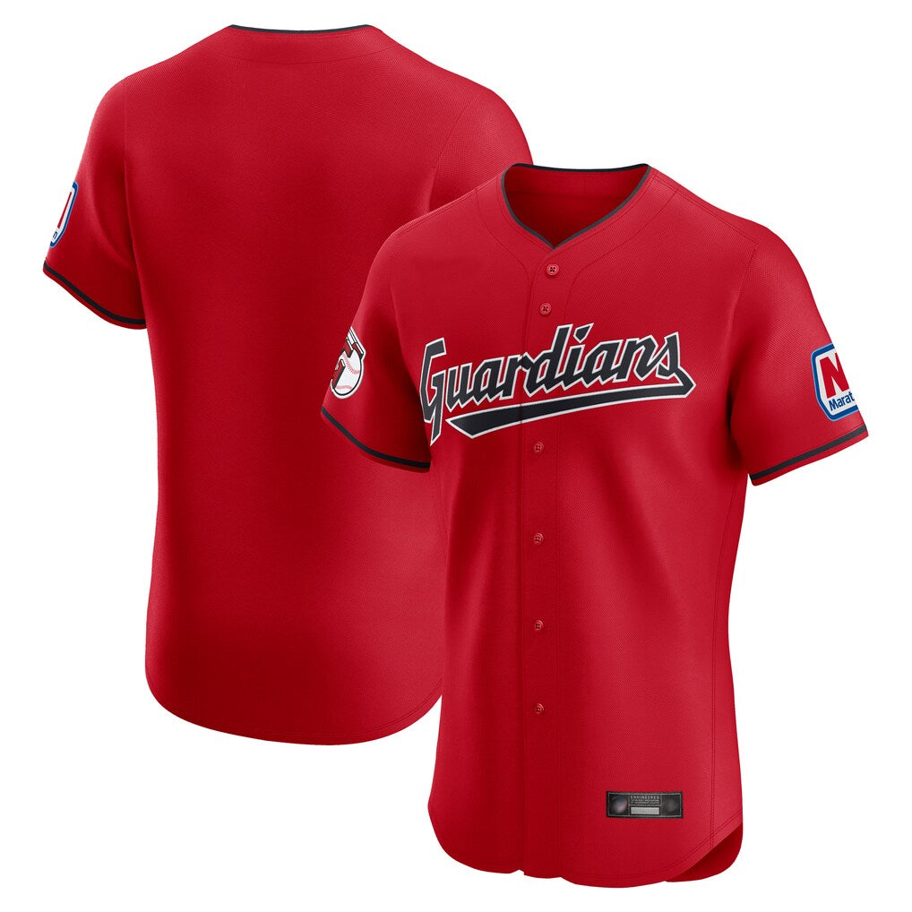 Odoa C.Guardians Red Limited Elite Home Blank Player Stitched Jerseys