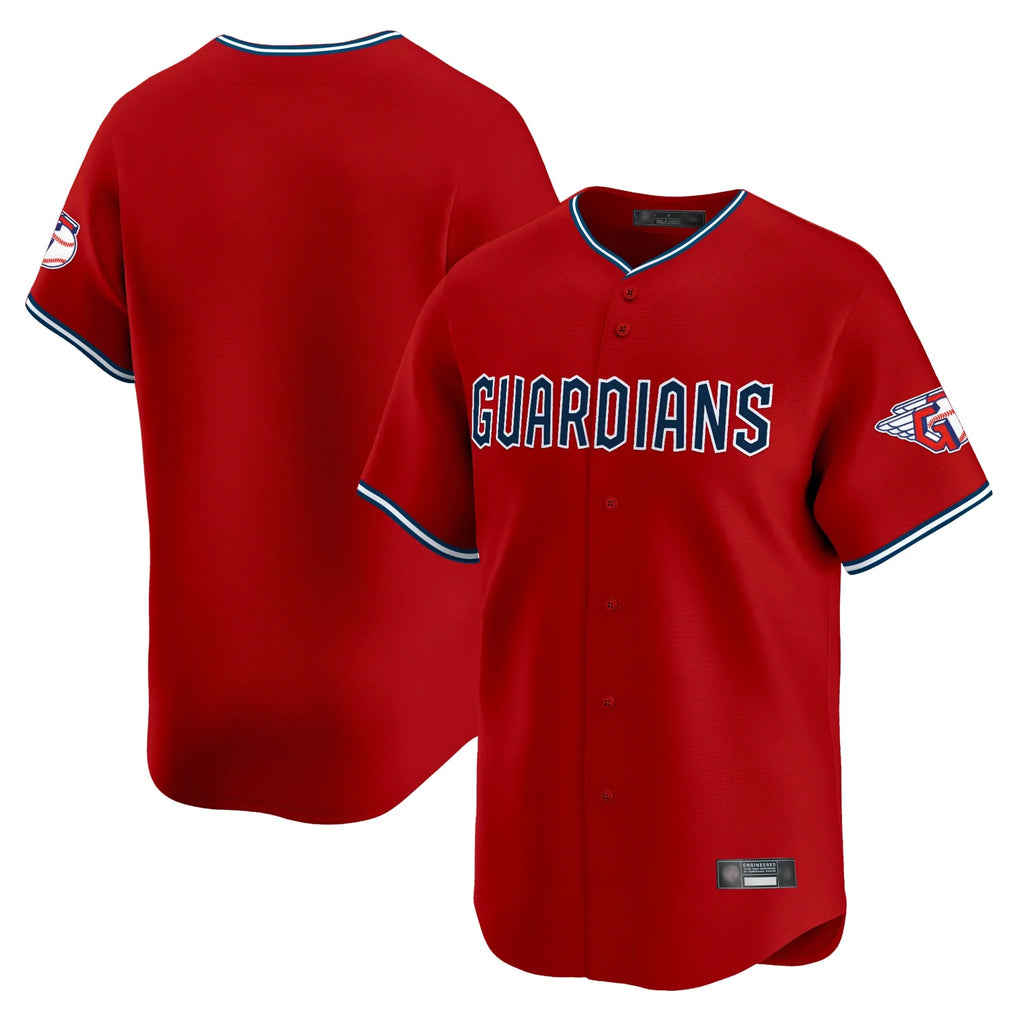 Odoa C.Guardians Red Limited Home Blank Player Stitched Jerseys
