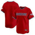 Odoa C.Guardians Red Limited Home Blank Player Stitched Jerseys