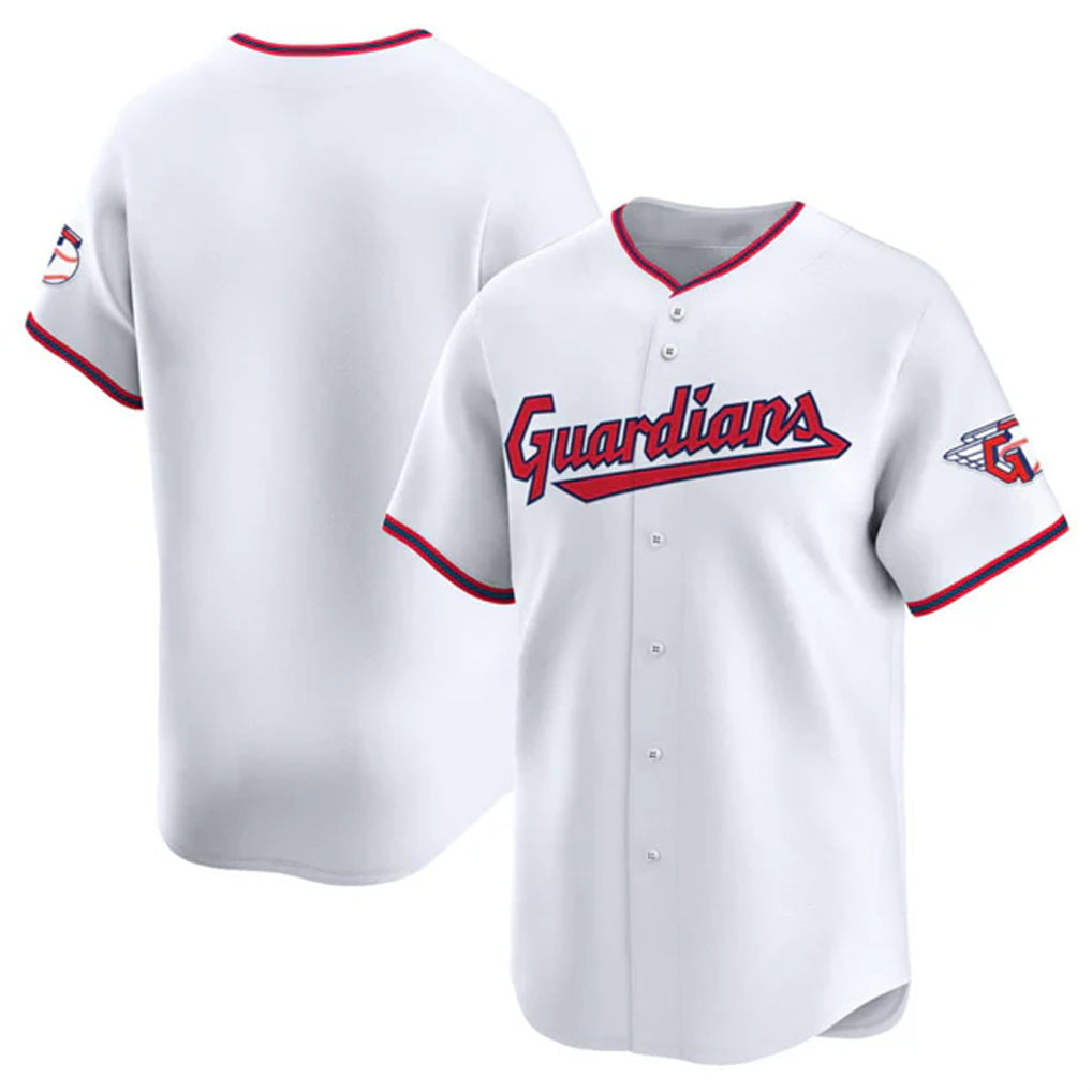 Odoa C.Guardians White Limited Home Blank Player Stitched Jerseys