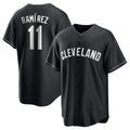 Odoa C.Guardians #11 Jose Ramirez Player Black Home Game Stitched Jerseys