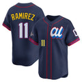 Odoa C.Guardians #11 Jose Ramirez Player Navy American League All-Star Edition Limited Home Stitched Jerseys