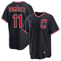 Odoa C.Guardians #11 Jose Ramirez Player Navy Home Game Stitched Jerseys