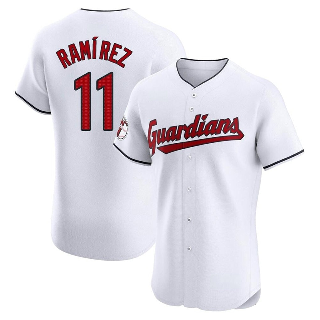 Odoa C.Guardians #11 Jose Ramirez Player White Limited Elite Home Stitched Jerseys