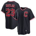 Odoa C.Guardians #23 Bo Naylor Player Navy Home Game Stitched Jerseys