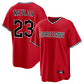 Odoa C.Guardians #23 Bo Naylor Player Red Home Game Stitched Jerseys