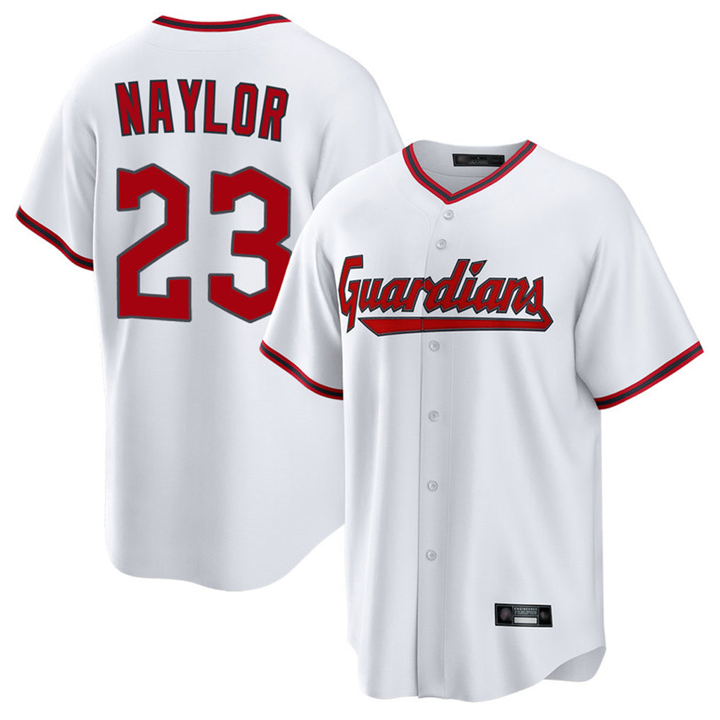 Odoa C.Guardians #23 Bo Naylor Player White Game Home Stitched Jerseys