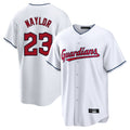 Odoa C.Guardians #23 Bo Naylor Player White Home Game Stitched Jerseys