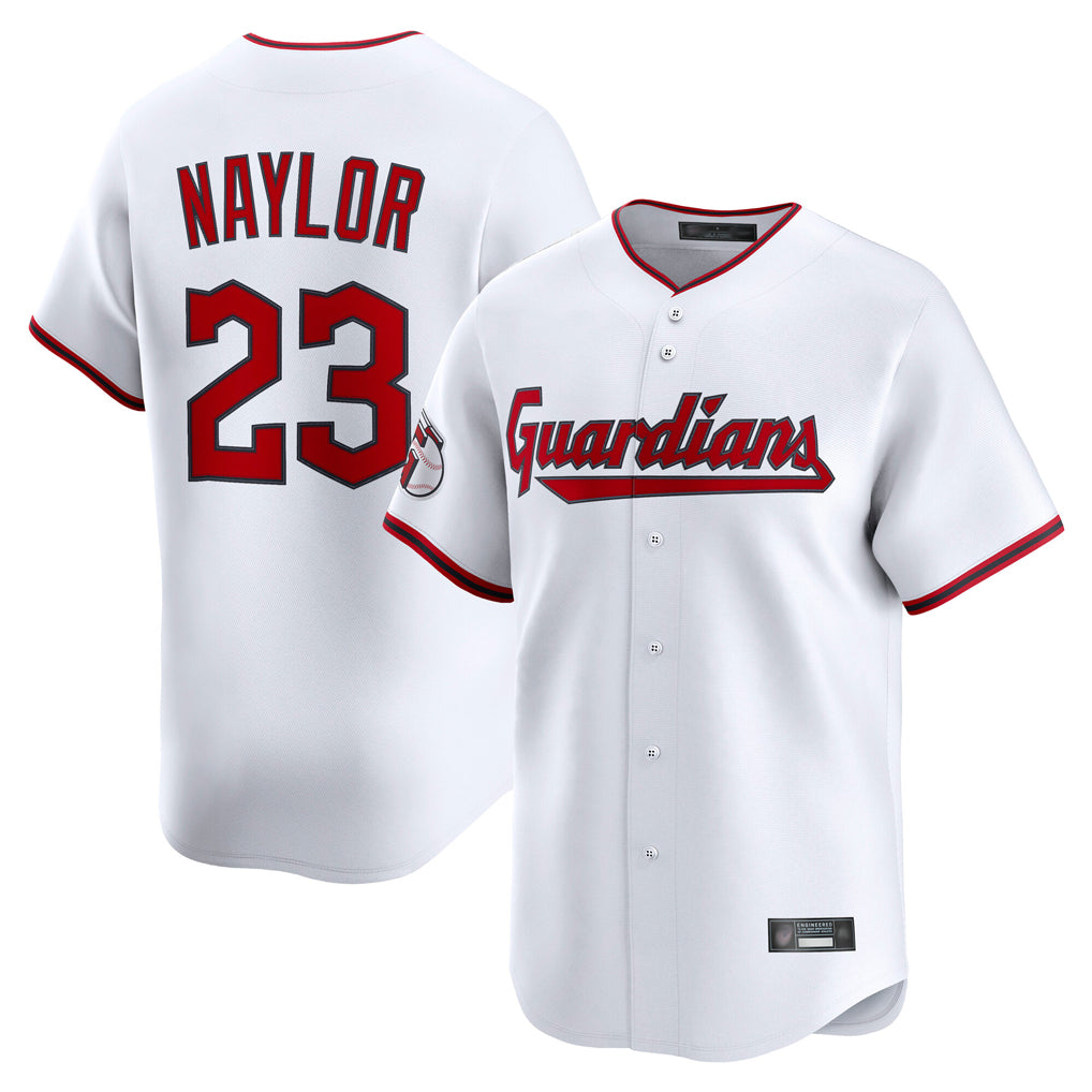 Odoa C.Guardians #23 Bo Naylor Player White Limited Home Game Stitched Jerseys